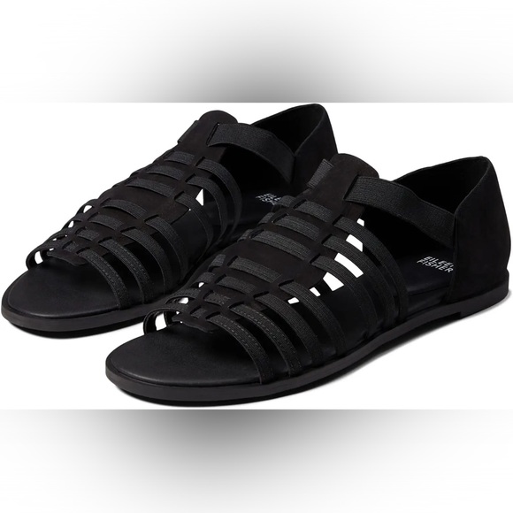 NWOT Eileen Fisher Rato Stretch Slip-On Fisherman Sandals - Picture 1 of 7